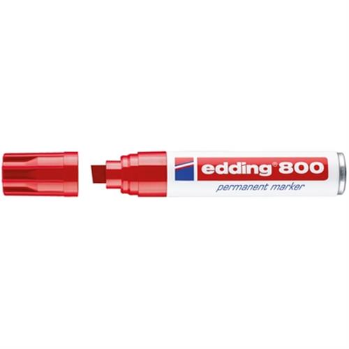 טוש פרמננט 800 טיפ 4-12 מ"מ אדום אדינג edding