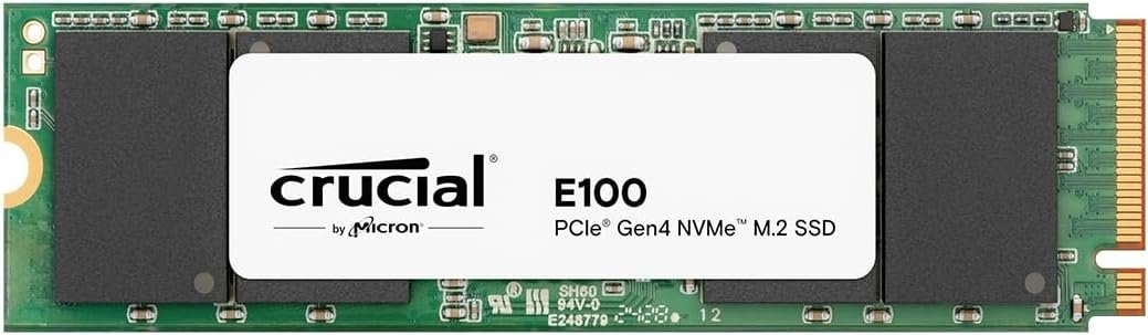 דיסק פנימי Crucial SSD E100 480GB PCIe Gen4 2280 NVMe M.2