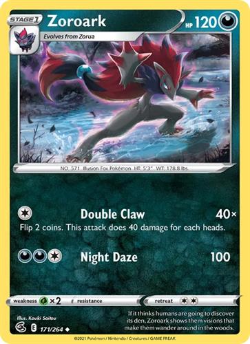 קלף בודד single פוקימון - zoroark - Fusion Strike - 171/264