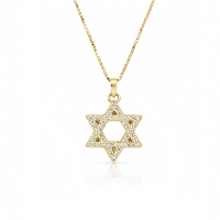 שרשרת מגן דוד יהלומים