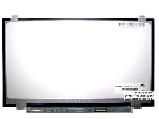 מסך מקורי להחלפה במחשב נייד - יבואן Chi Mei N140BGE-L41 , 14.0