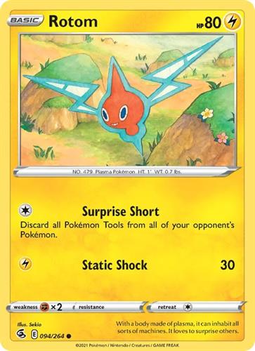 קלף בודד single פוקימון - rotom - Fusion Strike - 094/264