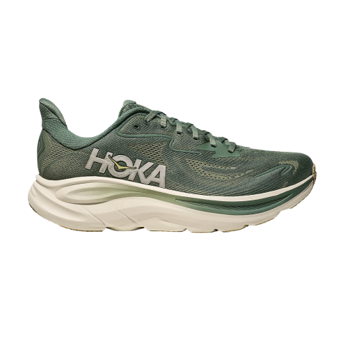 HOKA CLIFTON 10 נעלי ספורט גברים הוקה קליפטון 10 בצבע ירוק פרן/מלח כמהין