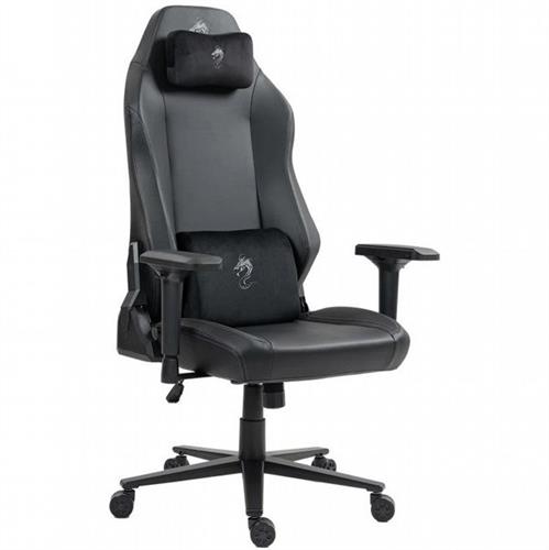 כסא גיימינג Dragon Alpine דמוי עור בצבע שחור