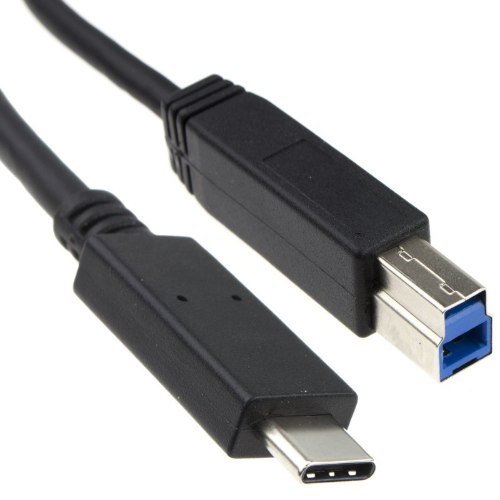 כבל מתאם USB Type C זכר לחיבור USB3.1 זכר B באורך 0.5 מטר