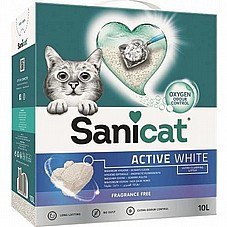 Sani Cat סאני קט 10 ליטר חול מתגבש לחתול ללא ריח (אקטיב)