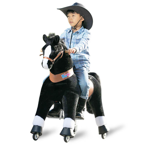 סוס רכיבה פוניסייקל חום בהיר לגילאי 7-12 ponycycle דגם UX526