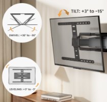 Lumi LPA79-464 – מתקן קיר עם שני מפרקים למסכים גדולים