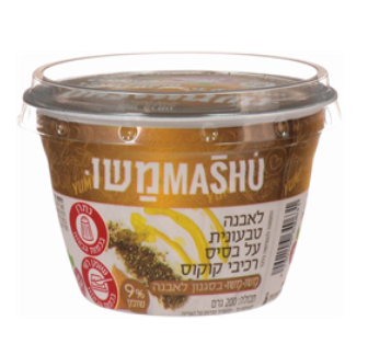 לבנה על בסיס קוקוס 9% שומן 200 גרם - משומשו