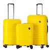 צהוב - סט 3 מזוודות בנטון 10663 Benaton Suitcase Vanille