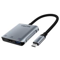 רכזת CABLETIME 5-in-1 USB-C with PD140W Dock