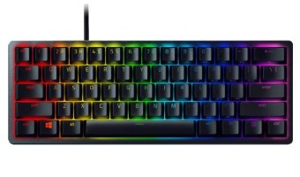 מקלדת גיימינג אופטית חוטית Razer Huntsman Mini Purple Switch בתצורת 60% עם RGB – תמונה 1