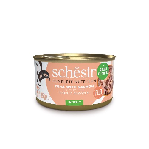 שזיר סלמון בג'לי 85 גרם - SCHESIR  GOURMET SALMON 85G