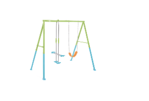 נדנדת שני חלקים נדנדה גמישה ונדנדת וגלישה לחצר לילדים| 2.35X2.35X2 מטר| מקט 44120 | INTEX| קפיץ קפוץ