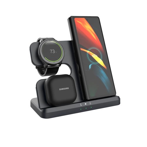מטען אלחוטי 3 ב-1 עד 15W לסמסונג מירקייס Miracase MQIW50