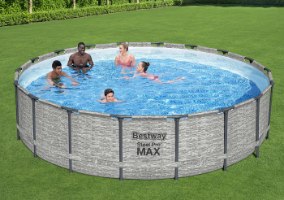 בריכת אולטרה עגולה בריקים MAX (549X122 סמ) 5618Y מבית BESTWAY