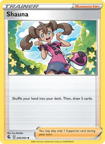 קלף בודד single פוקימון - shauna - Fusion Strike - 240/264