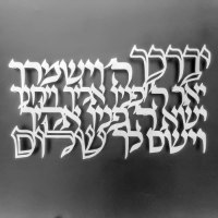 ברכת  הכהנים  ממתכת .  ברכת אהרון שלט לקיר