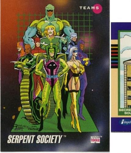 קלף בודד מארוול marvel - serpent society - Universe Series 3 - 183