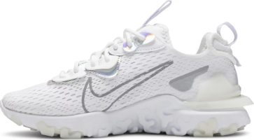Wmns React Vision White Iridescent