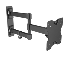 זרוע דו מפרקית מאלומיניום VESA 100/75 up to 27 and 15kg