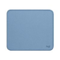 משטח לעכבר צבע כחול Logitech Mouse Pad Studio Series – שם המוצר המלא פריט בודד משטח כחול עם תפרים ולוגו Logitech