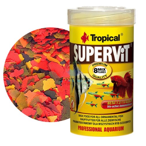 מזון עלים צף "סופרויט" SUPERVIT בנפח 500/1000 מ"ל טרופיקל (ארוז)