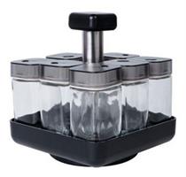 סט צנצנות תבלינים NY-5669 מבית Behringer כולל מעמד אלגנטי
