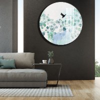 תמונת זכוכית לקיר בסלון