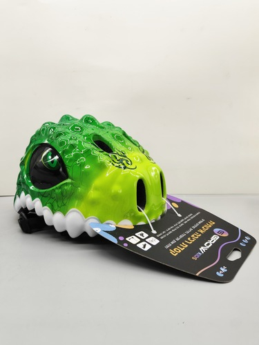 קסדה דינוזאור  LED  ירוק -   Dinosaur LED  Grow