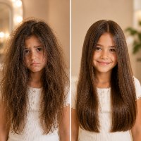 מברשת הפלא לשיער חלק וללא קשרים