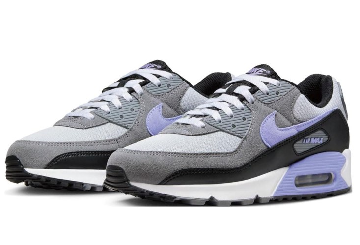 סניקרס נייק Nike AIR MAX 90 אפור סגול