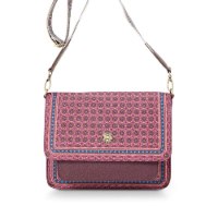 תיק Cross Body בגוון ורוד דגם CLOVER מידות 25x7x20 ס"מ של חברת PIP STUDIO