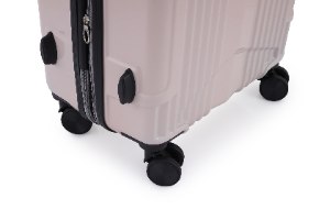 סט 3 מזוודות איכותיות פוליקרבונט TESLA עם מנעול TSA - צבע פנינה