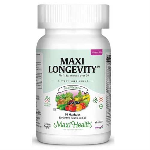 -- מולטי ויטמין ומינרלים לנשים Maxi Longevity -- מכיל 60 כמוסות, Maxi Health