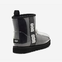 מגף UGG classic clear miniפרווה שקוף - שחור