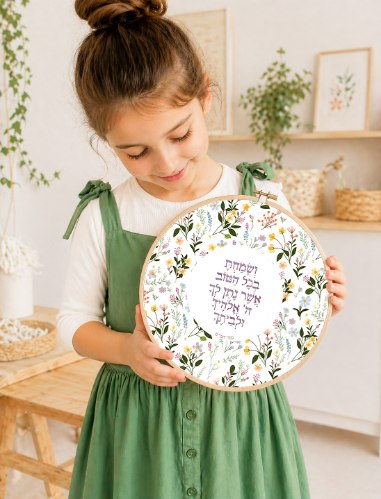 ושמחת בכל הטוב פרחים צהובים