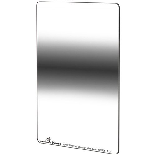 Kase 100 x 150mm Center Graduated ND 1.2 Filter (4-Stop) פילטר מדורג לוויסות חשיפה במרכז ( OPEN BOX)