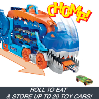 הוט ווילס - משאית נושאת מכוניות ענקית טי רקס - Hot Wheels HNG50