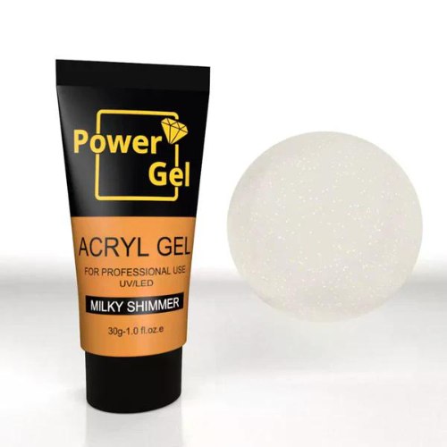 אקריג'ל שימר חלבי ACRYGEL MILKY SHIMMER POWER GEL