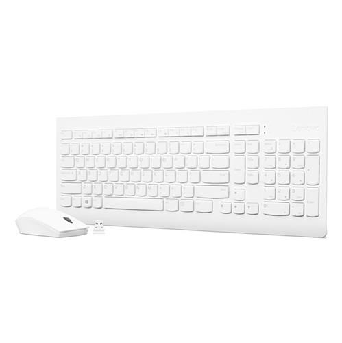 סט אלחוטי לבן 2 שפות  Lenovo 510 Wireless Set Hebrew English