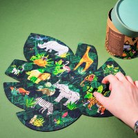 פאזל עץ צורני 130 חלקים ממלכת החיות Animal Kingdom