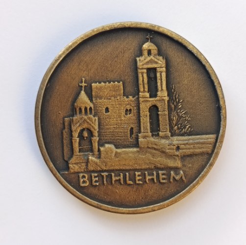 2000 בית לחם Jubilee A.D. 2000 BETHLEHEM Medal- מדליה נחושת, 45 מ"מ, הנפקה פרטית