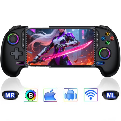 MC300 Mobile Game Stretch Controller בקר משחק לטלפונים, אנדרואיד/iOS לשיפור חוויית המשחק