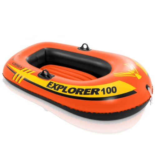 סירה מתנפחת לילדים ליחיד בצבע כתום EXPLORER 100 147X84X36 58329 מבית INTEX