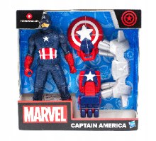 ספיידרמן - קפטן אמריקה ו-3 אביזרים גודל דמות 25ס''מ