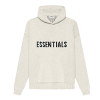Fear of God Essentials Knit Pullover Hoodie Cream