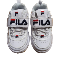 FILA|פילה- וינטג' תינוקות- לבן סקוץ' גדול לוגו