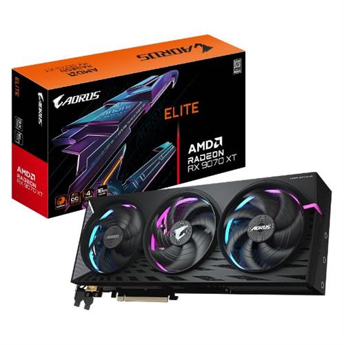 כרטיס מסך GIGABYTE AORUS Radeon RX9070 XT ELITE 16G