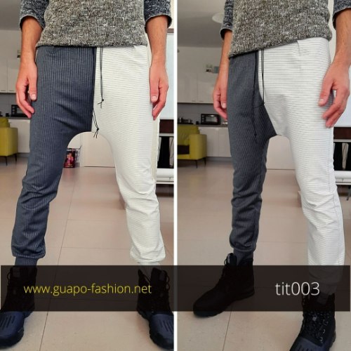 Lightweight Extreme Drop Crotch Designed Joggers | tit003 | men's pants | menswear | skinny slim fit